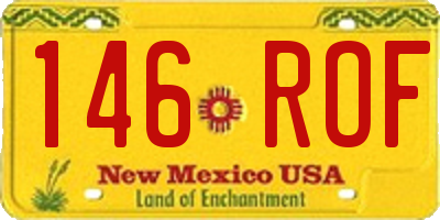 NM license plate 146ROF