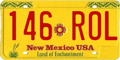 NM license plate 146ROL