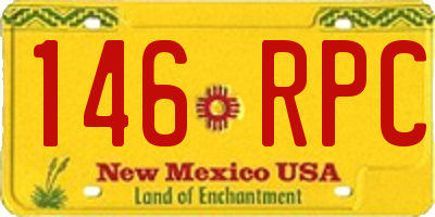 NM license plate 146RPC