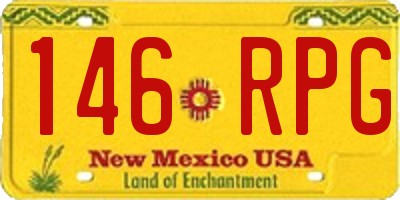 NM license plate 146RPG