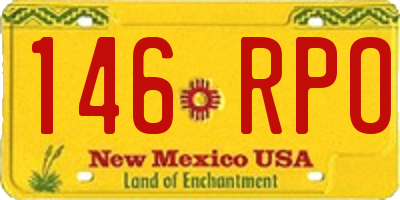 NM license plate 146RPO