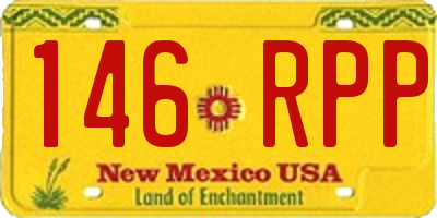 NM license plate 146RPP