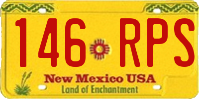 NM license plate 146RPS