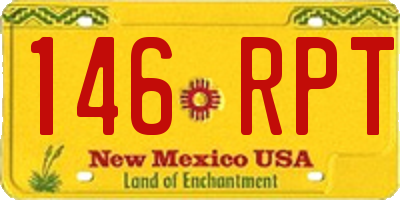 NM license plate 146RPT