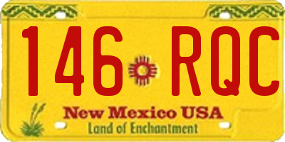 NM license plate 146RQC