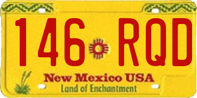 NM license plate 146RQD