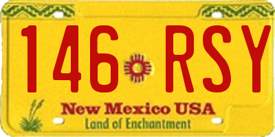 NM license plate 146RSY