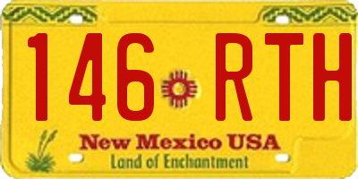 NM license plate 146RTH