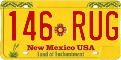 NM license plate 146RUG