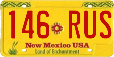 NM license plate 146RUS