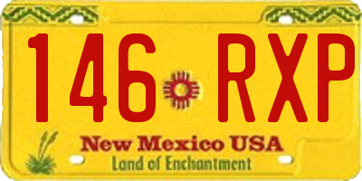 NM license plate 146RXP