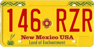 NM license plate 146RZR