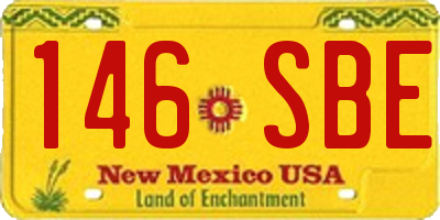 NM license plate 146SBE