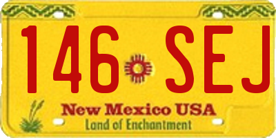 NM license plate 146SEJ