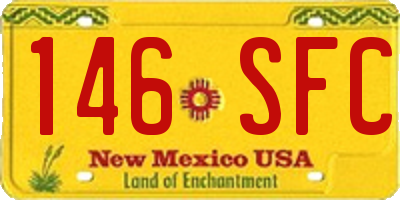 NM license plate 146SFC