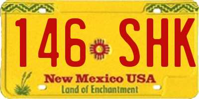 NM license plate 146SHK