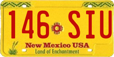 NM license plate 146SIU