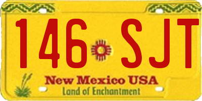 NM license plate 146SJT