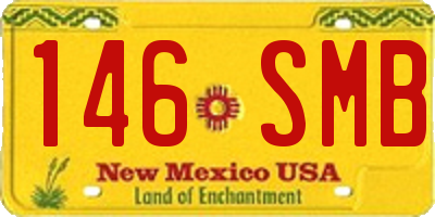 NM license plate 146SMB