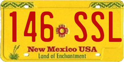 NM license plate 146SSL