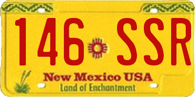 NM license plate 146SSR