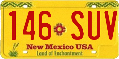 NM license plate 146SUV