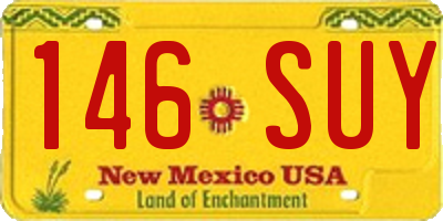 NM license plate 146SUY