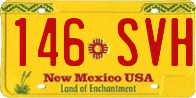 NM license plate 146SVH