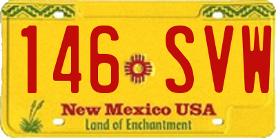 NM license plate 146SVW
