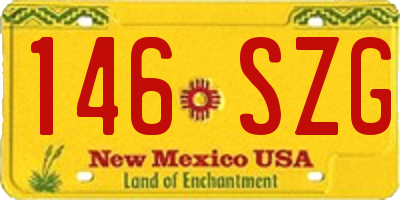 NM license plate 146SZG