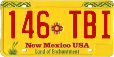NM license plate 146TBI
