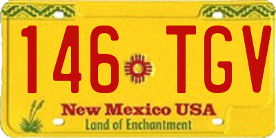 NM license plate 146TGV