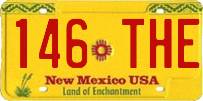 NM license plate 146THE