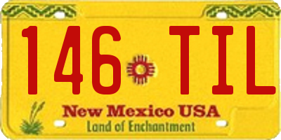 NM license plate 146TIL