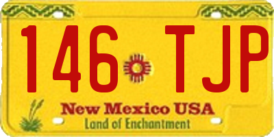 NM license plate 146TJP