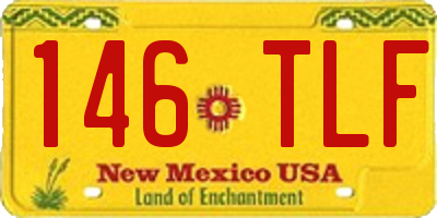 NM license plate 146TLF
