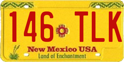NM license plate 146TLK