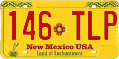 NM license plate 146TLP