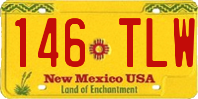 NM license plate 146TLW