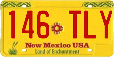 NM license plate 146TLY