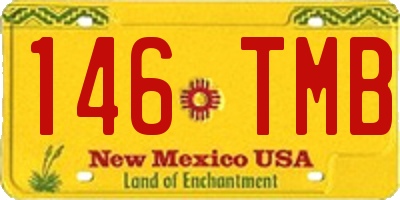 NM license plate 146TMB
