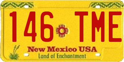 NM license plate 146TME
