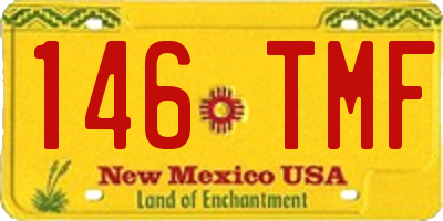NM license plate 146TMF