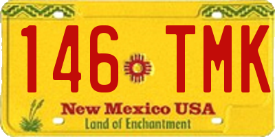 NM license plate 146TMK