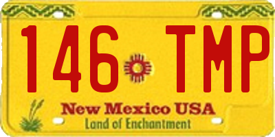 NM license plate 146TMP