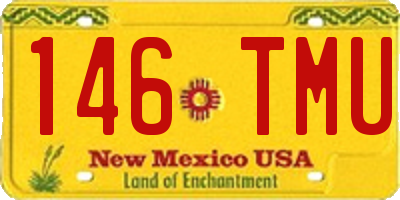 NM license plate 146TMU