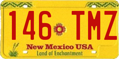 NM license plate 146TMZ