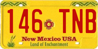 NM license plate 146TNB