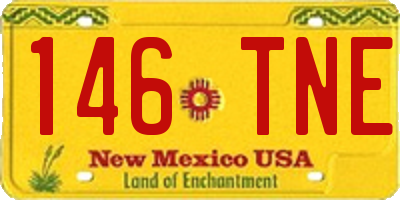 NM license plate 146TNE