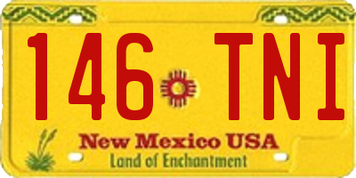 NM license plate 146TNI